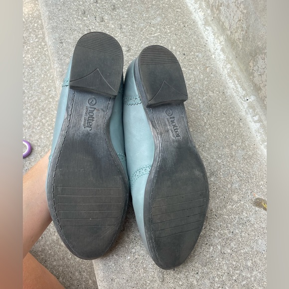 HOTTER all leather oxford loafer comfort shoe - Picture 5 of 7